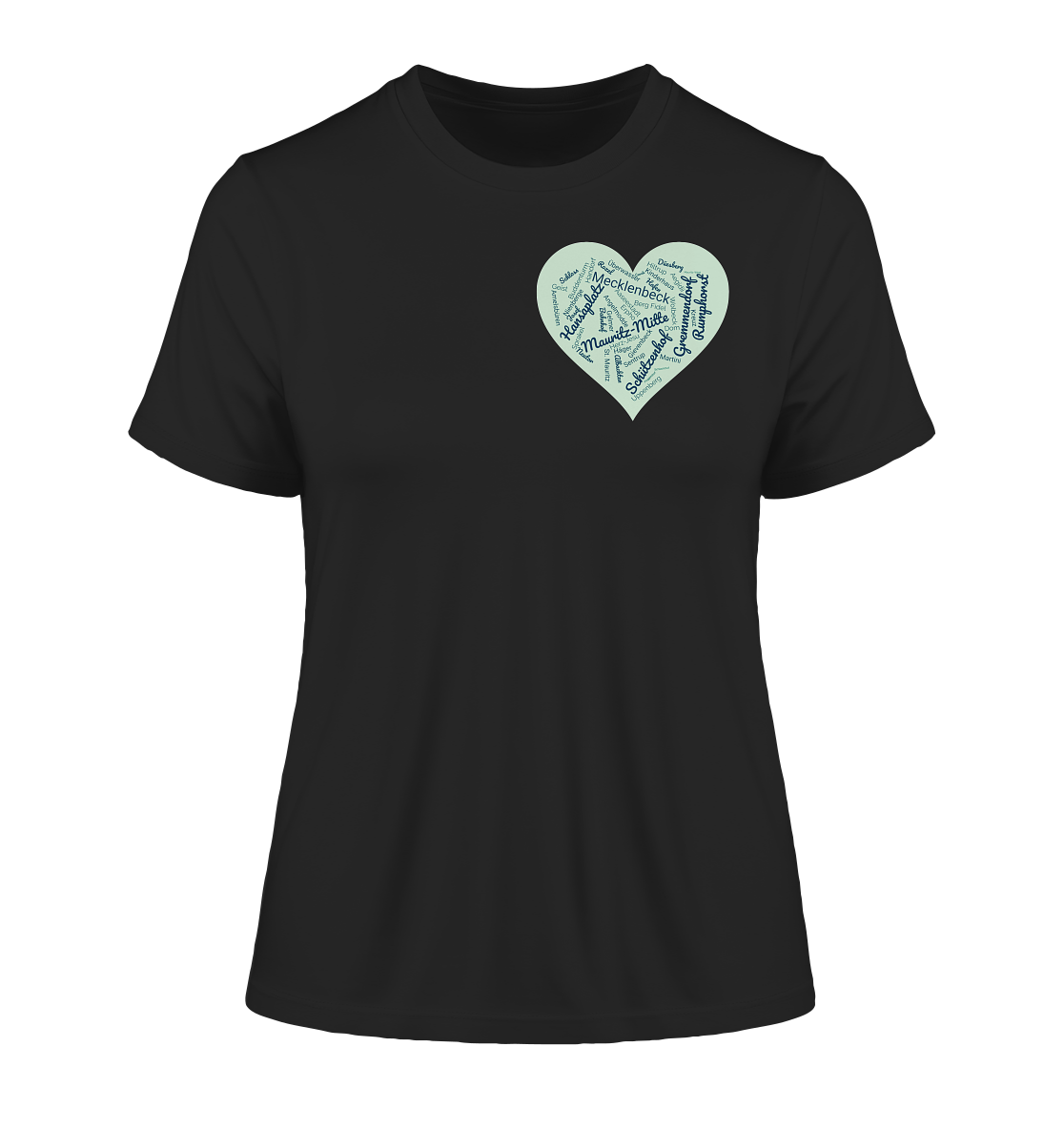 MÜNSTER HEART! - Fitted Ladies Organic Shirt