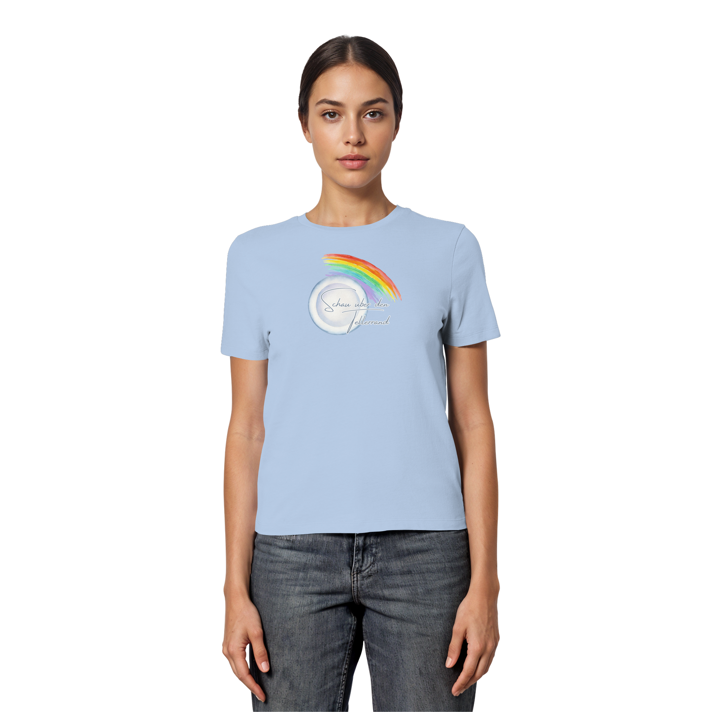 LOOK BEYOND YOUR OWN NOSE! - Fitted Ladies Organic Shirt