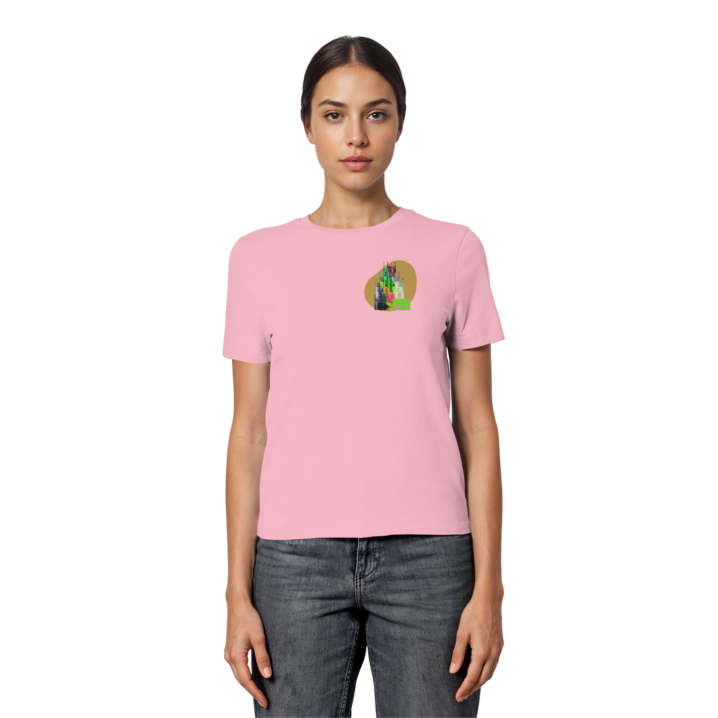 COLORFULTOWNHALL! - Fitted Ladies Organic Shirt