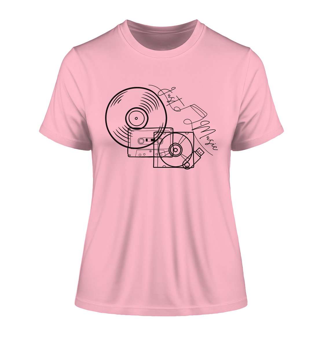 JUSTMUSIC! - Fitted Ladies Organic Shirt