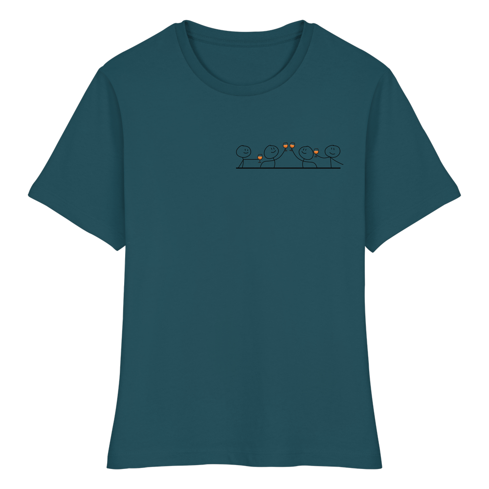 CREWLOVE! (Print) - Fitted Ladies Organic Shirt