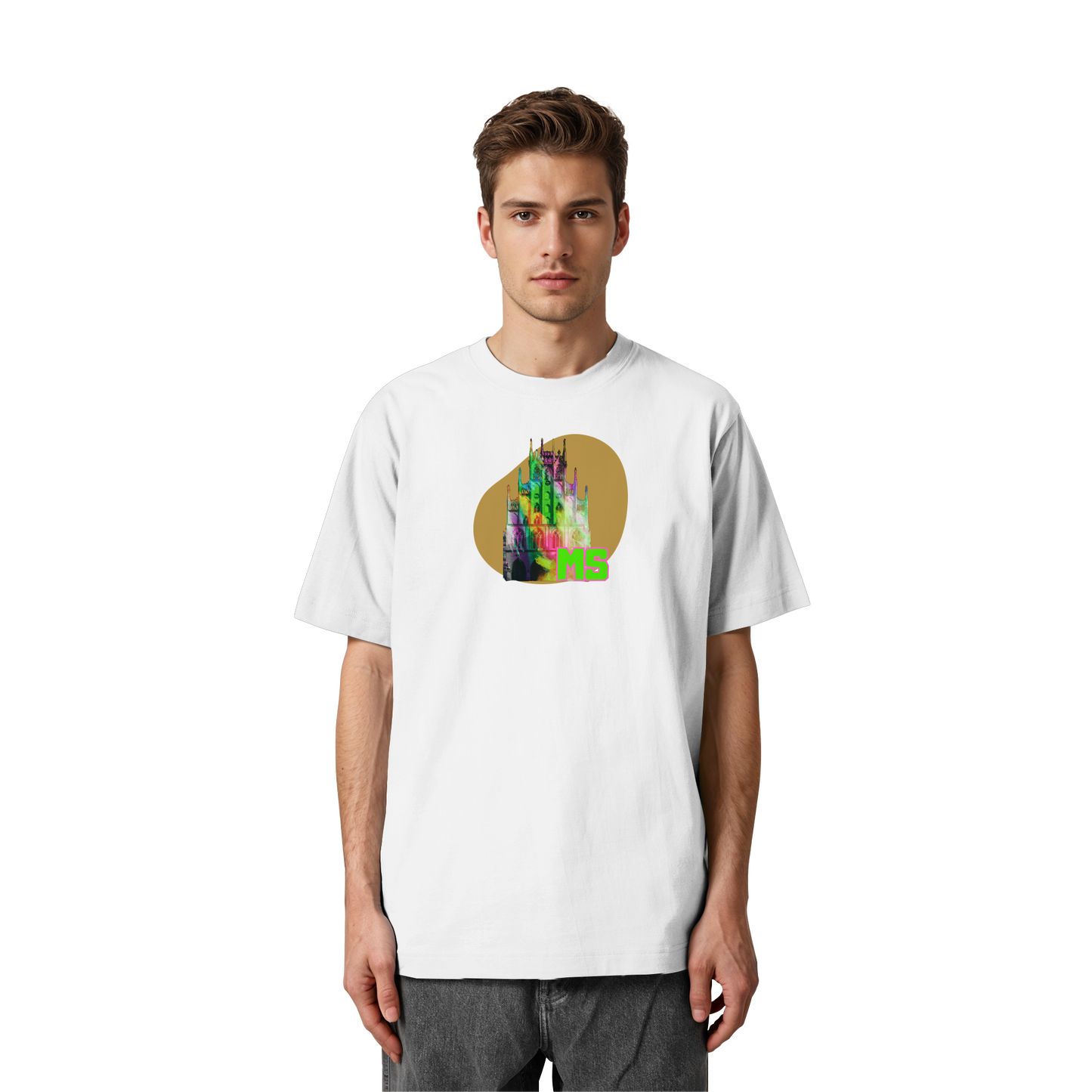 COLORFULTOWNHALL! - Heavy Oversized Organic Shirt