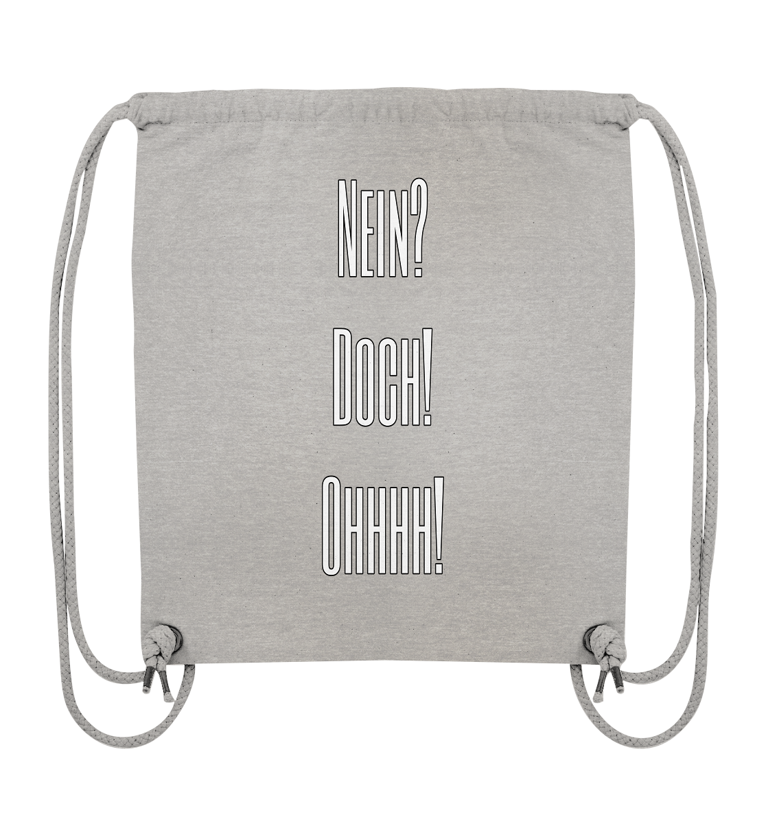 NO?YES!OHHHH! - Organic Gym Bag