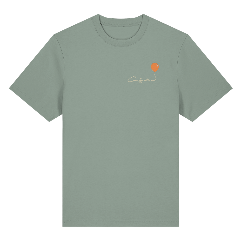COMEFLYWITHME! (Stick) - Organic Heavy T-Shirt