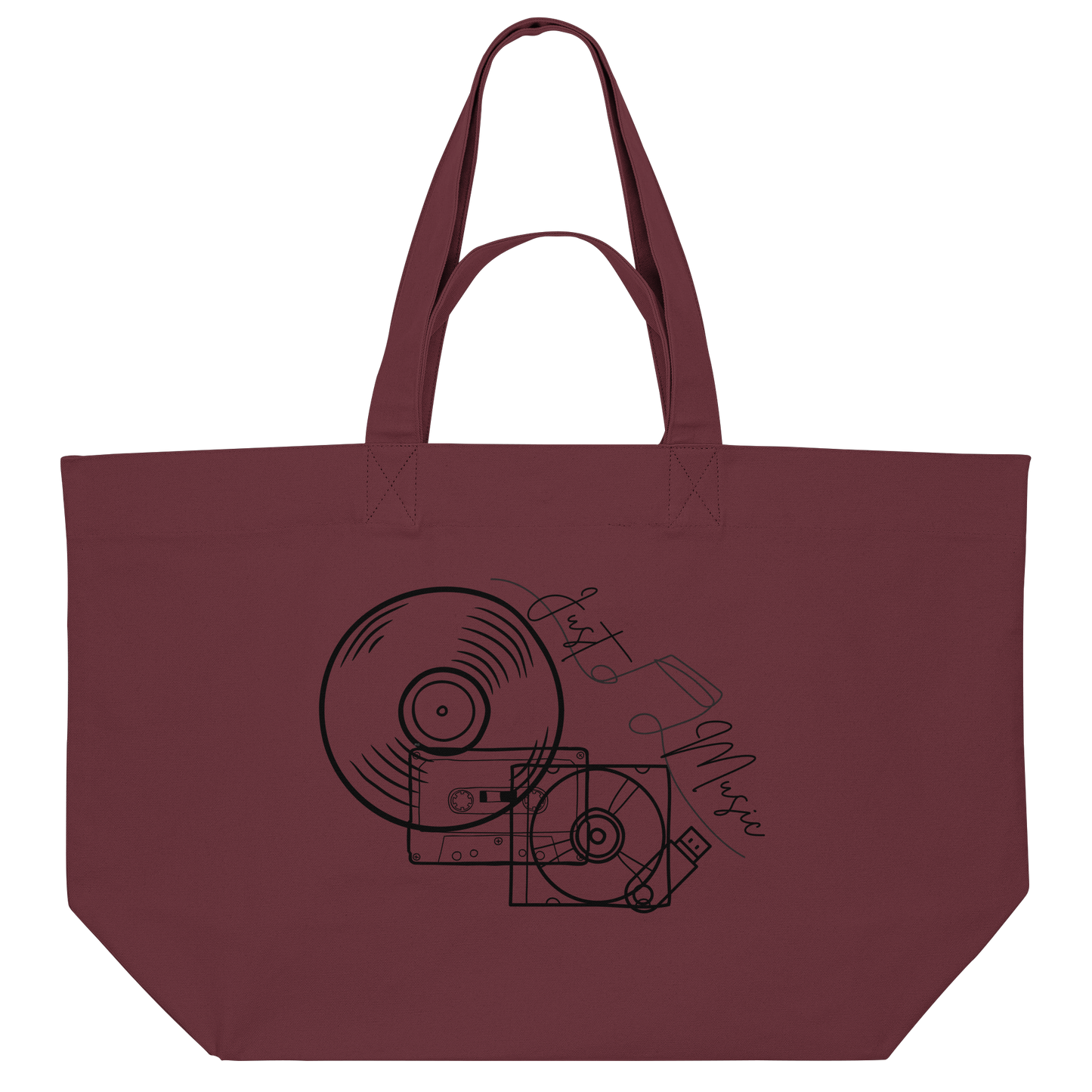 JUSTMUSIC! - Organic Shopping Bag