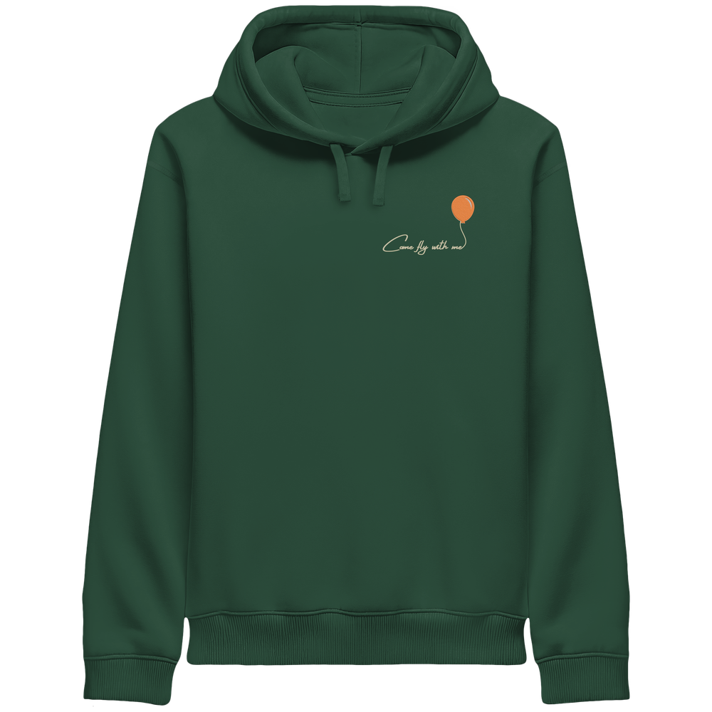 COMEFLYWITHME! (Stick) - Organic Side Pocket Hoodie