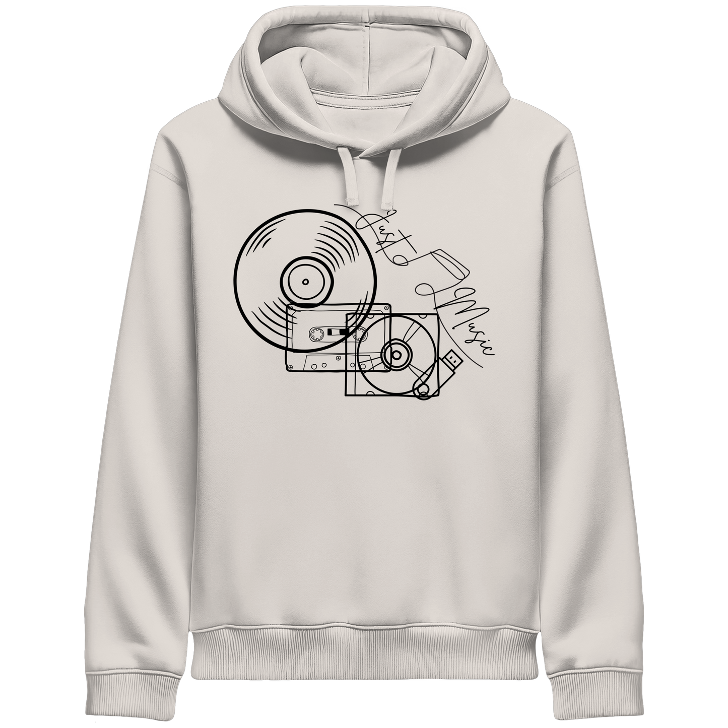 JUSTMUSIC! - Organic Side Pocket Hoodie