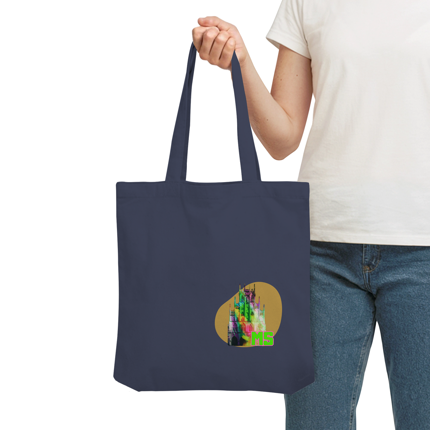 COLORFULTOWNHALL! - Organic Tote Bag