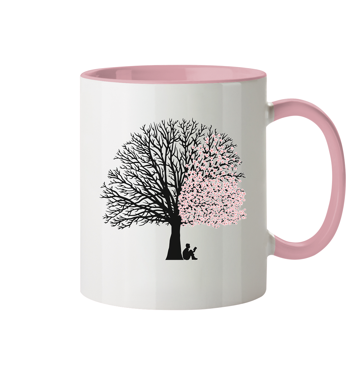 CHERRY BLOSSOM SHADOWS! - Two-tone mug