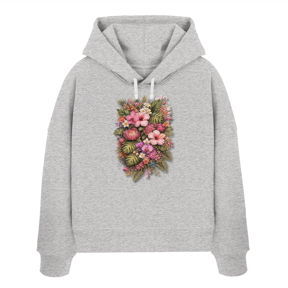 FLOWERPOWER! - Womens Organic Boxcut Hoodie