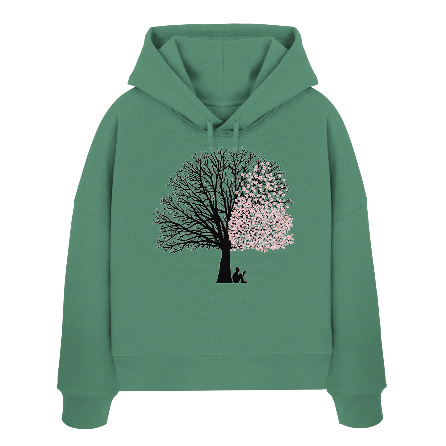 SAKURA SHADOWS! - Women's Organic Boxy Hoodie