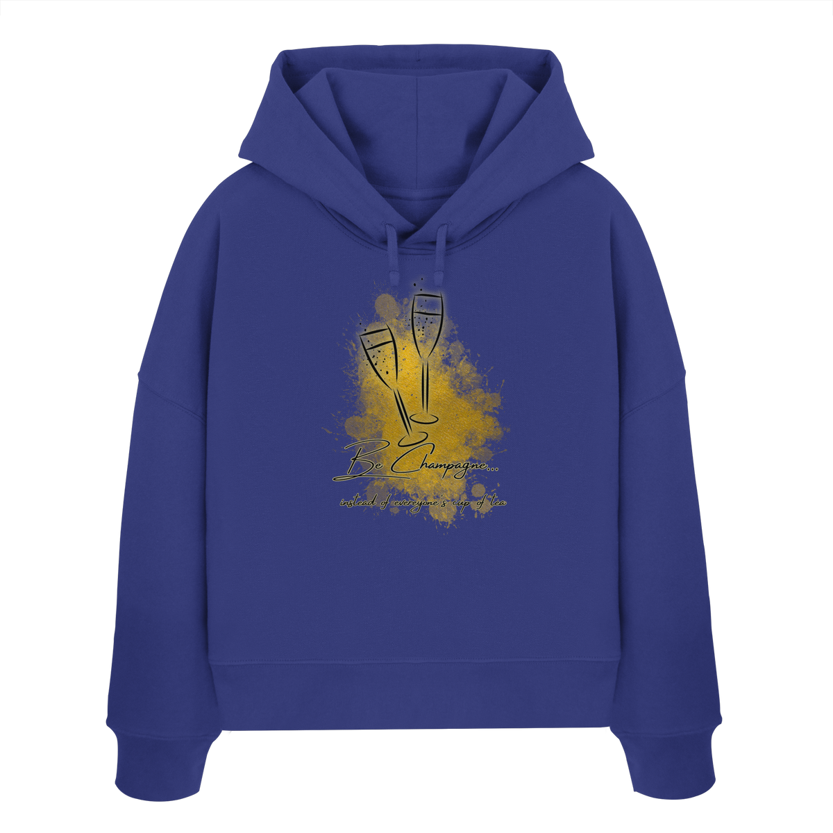 CHAMPAGNE! - Womens Organic Boxcut Hoodie