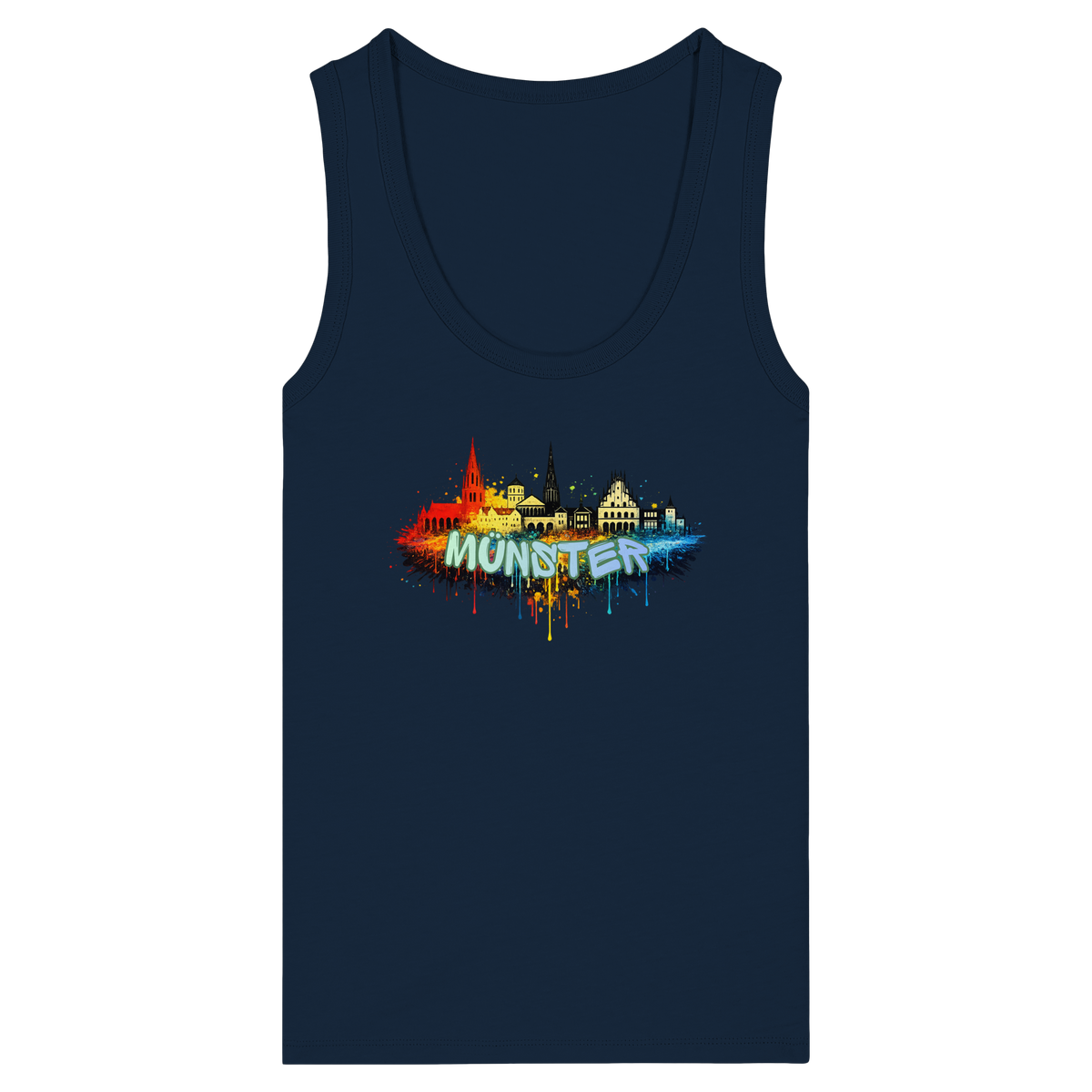MÜNSTERSPRAY! - Womens Organic Fitted Tank Top