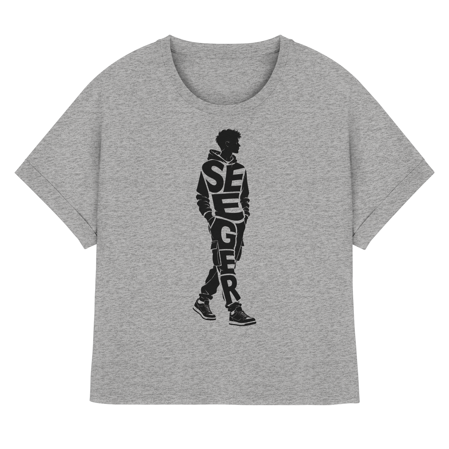 SEEGER! - Womens Organic Rolled Sleeves T-Shirt