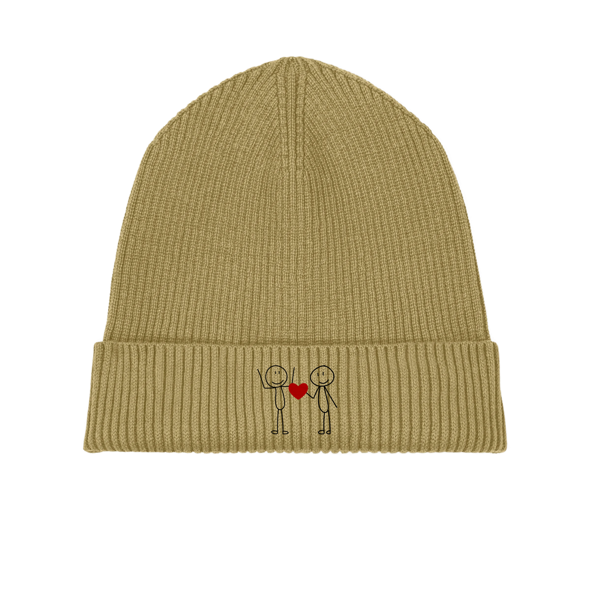 STICKFIGURELOVE!  (Stick) - Organic Fisherman Beanie
