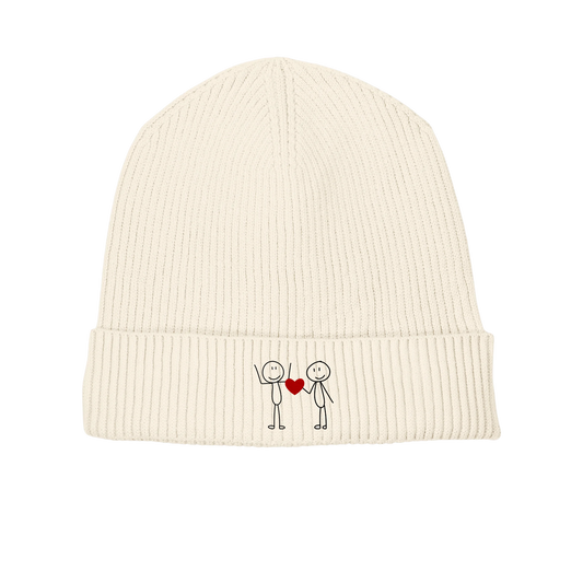 STICKFIGURELOVE!  (Stick) - Organic Fisherman Beanie