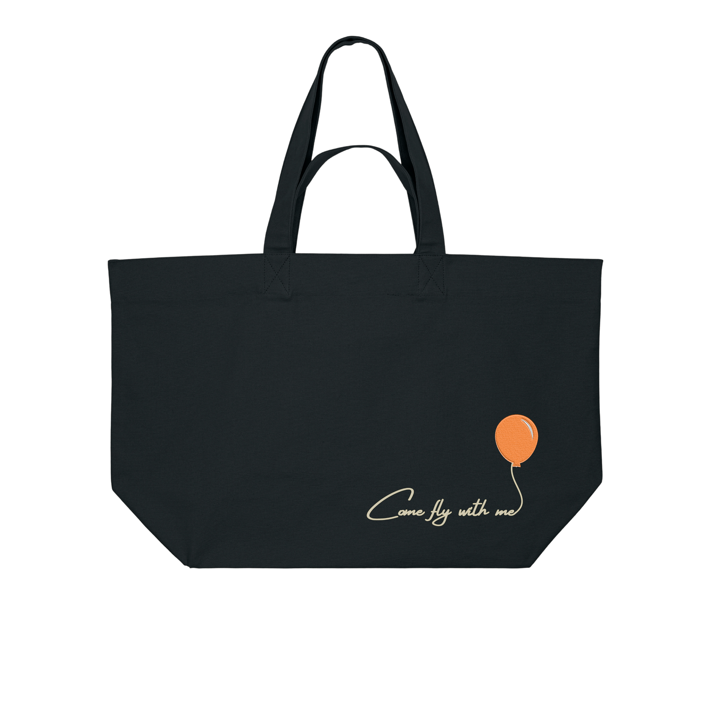 COMEFLYWITHME! (Stick) - Organic Shopping Bag