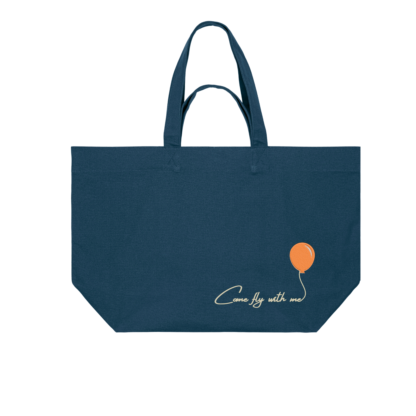 COMEFLYWITHME! (Stick) - Organic Shopping Bag