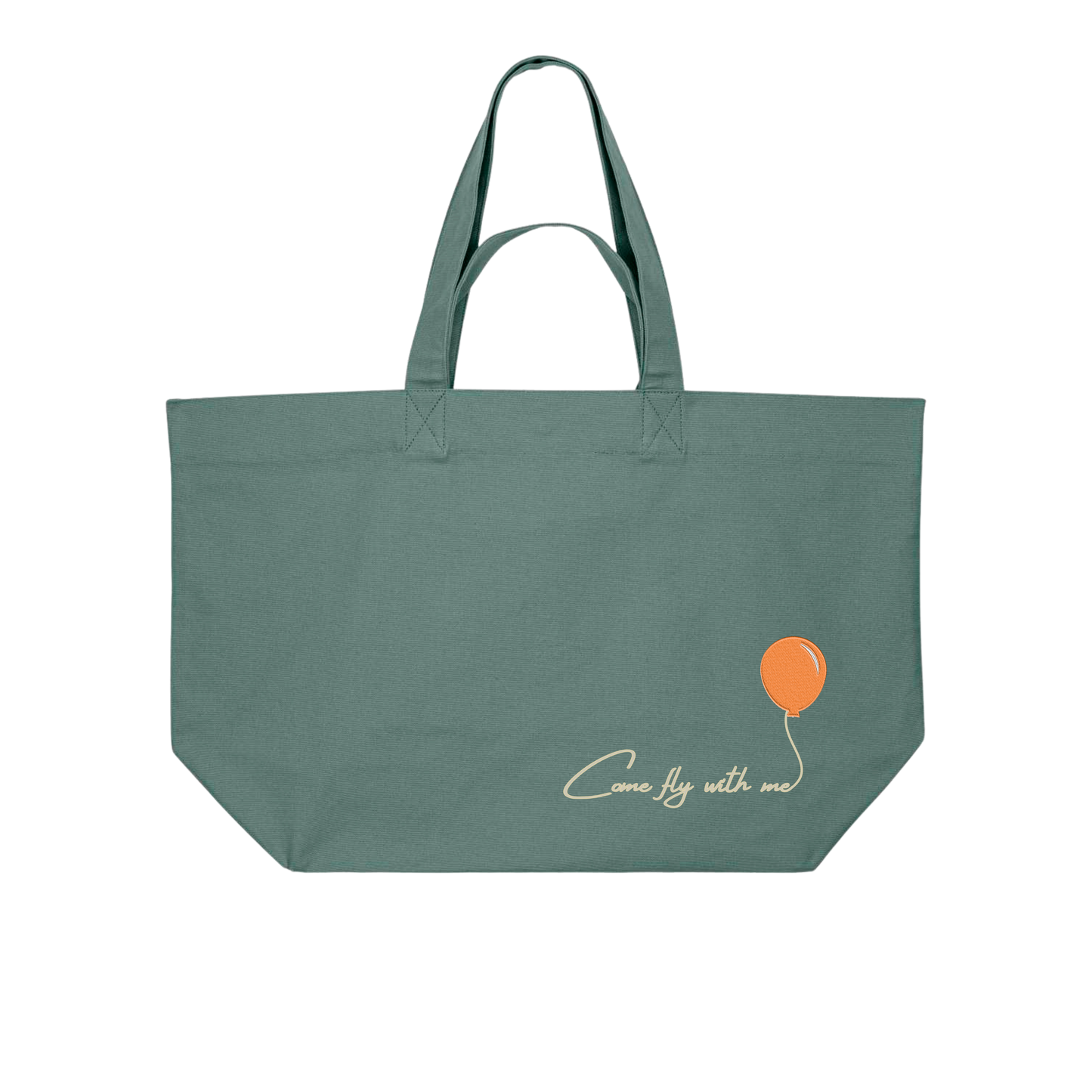 COMEFLYWITHME! (Stick) - Organic Shopping Bag