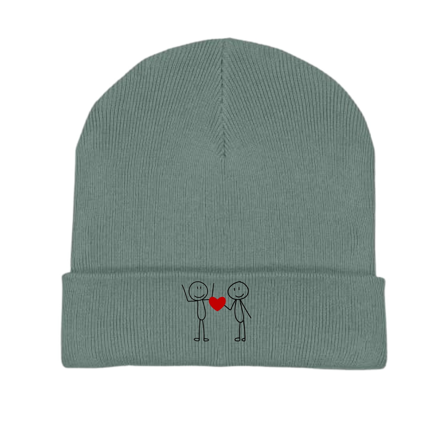 STICKFIGURELOVE!  (Stick) - Organic Rib Beanie