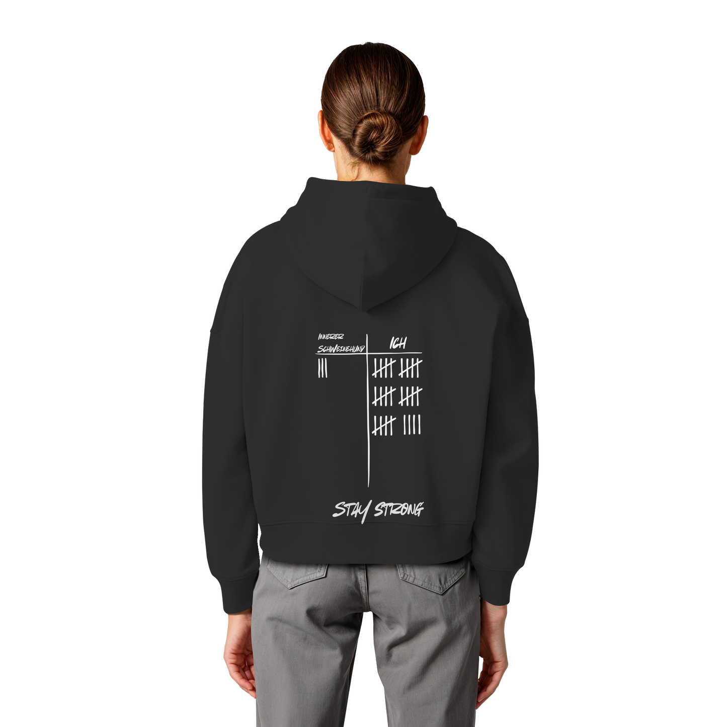 STAYSTRONG! - Womens Organic Boxcut Hoodie