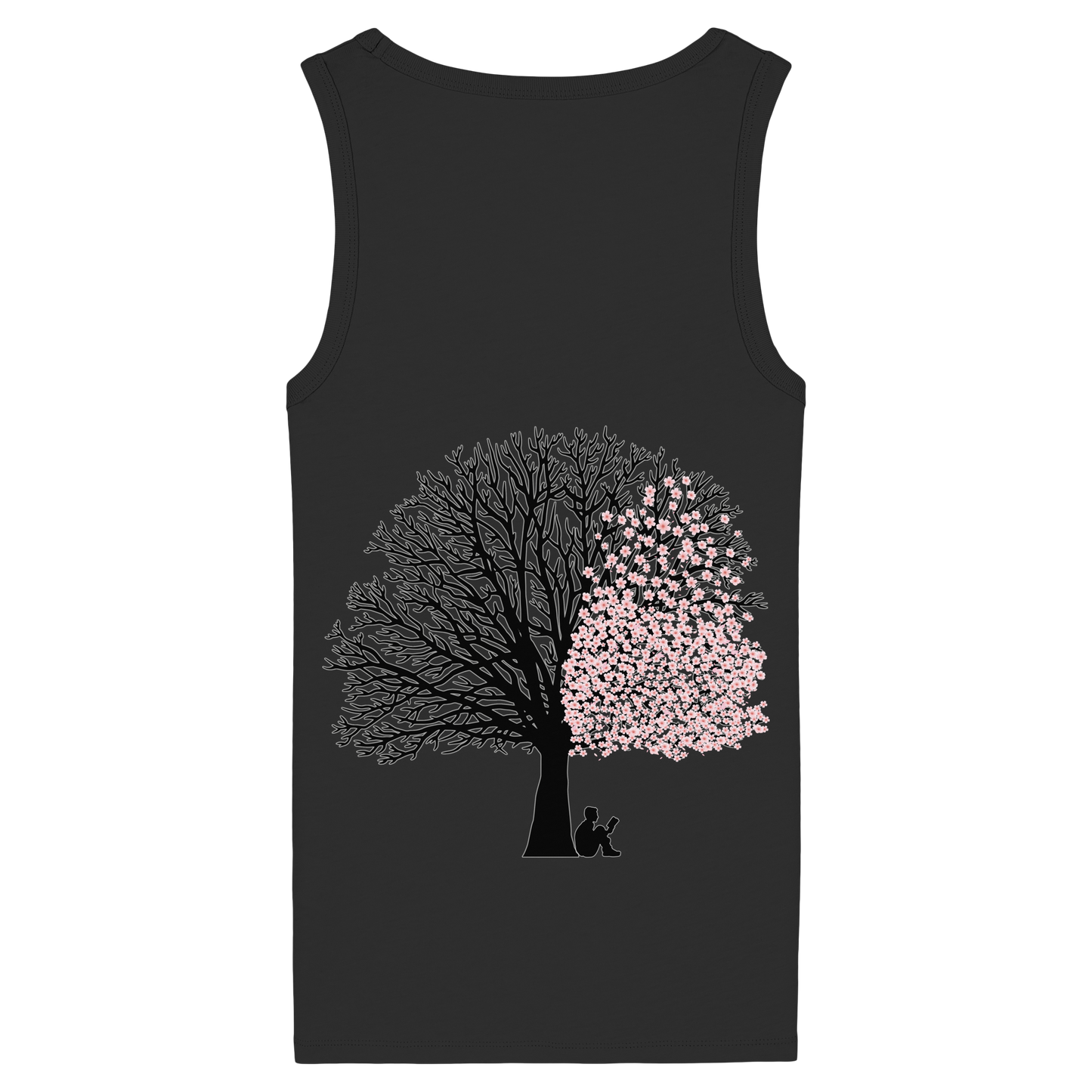 CHERRY BLOSSOM SHADOWS! - Women's Organic Fitted Tank Top