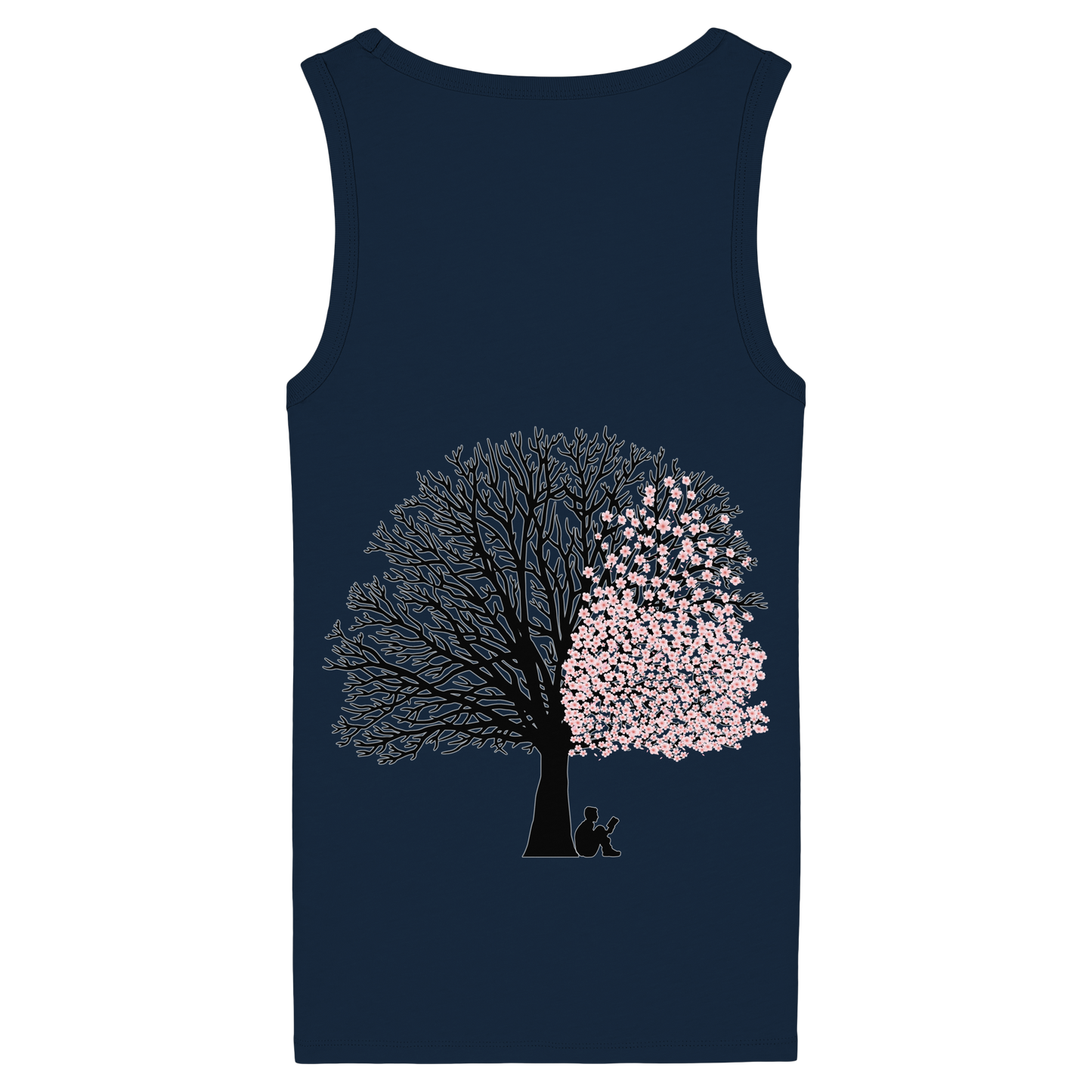 CHERRY BLOSSOM SHADOWS! - Women's Organic Fitted Tank Top