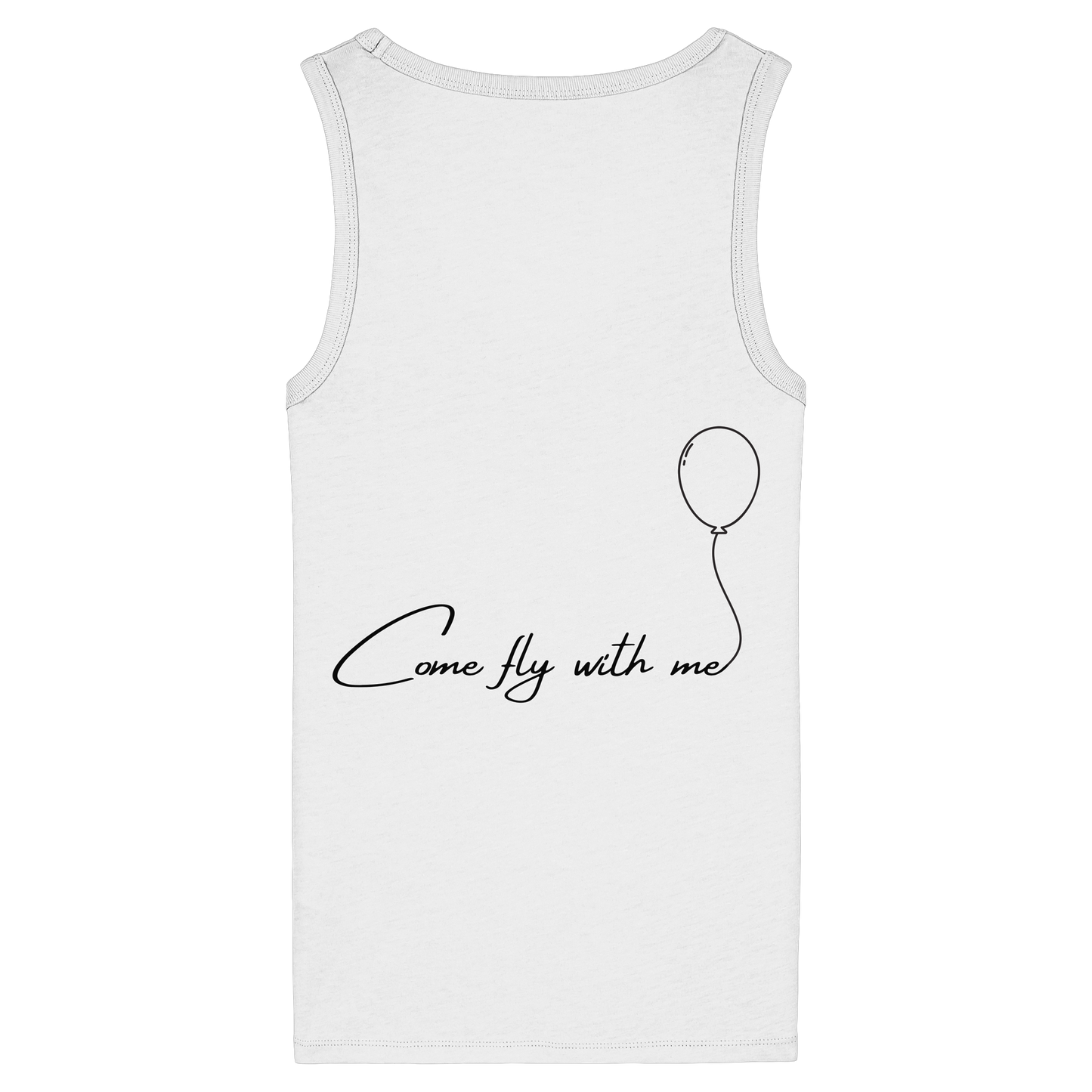 COMEFLYWITHME! - Women's Organic Fitted Tank Top