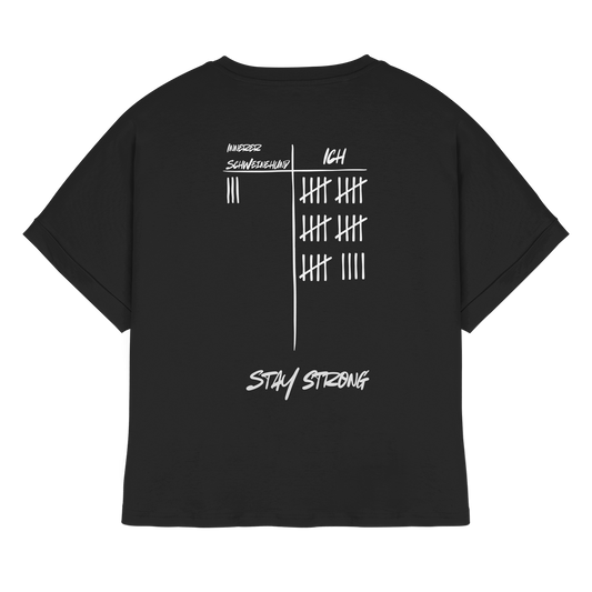 STAYSTRONG! - Womens Organic Rolled Sleeves T-Shirt