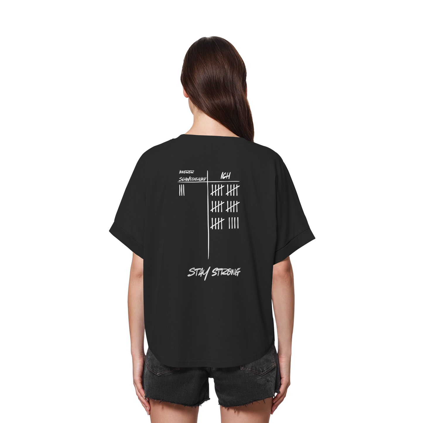 STAYSTRONG! - Women's Organic Rolled Sleeves T-Shirt