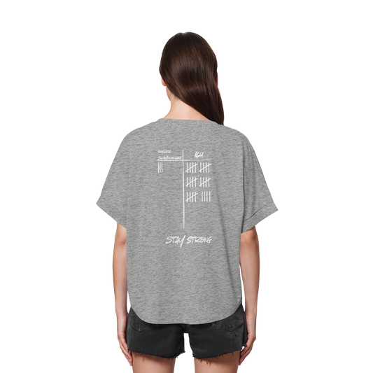 STAYSTRONG! - Womens Organic Rolled Sleeves T-Shirt