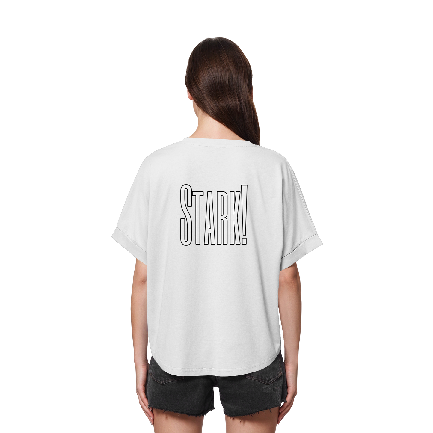 STRONG! - Women's Organic Rolled Sleeves T-Shirt