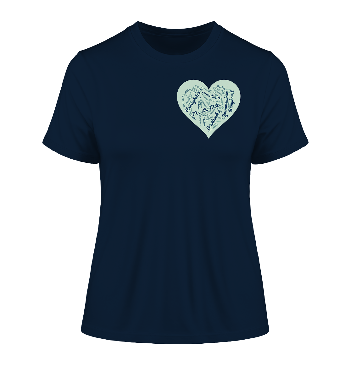 MÜNSTER HEART! - Fitted Ladies Organic Shirt