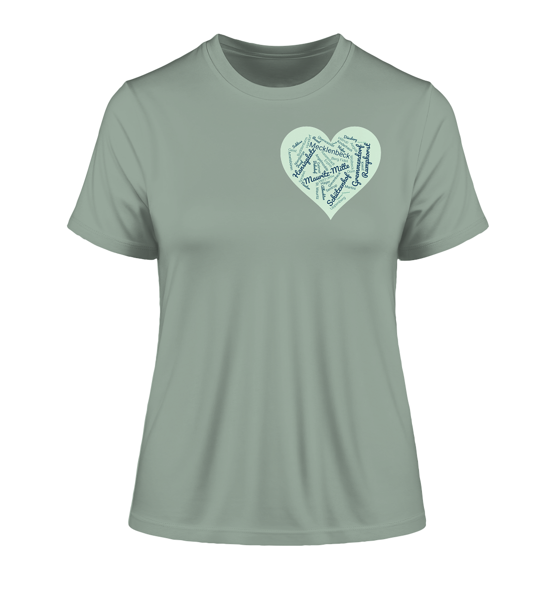MÜNSTER HEART! - Fitted Ladies Organic Shirt