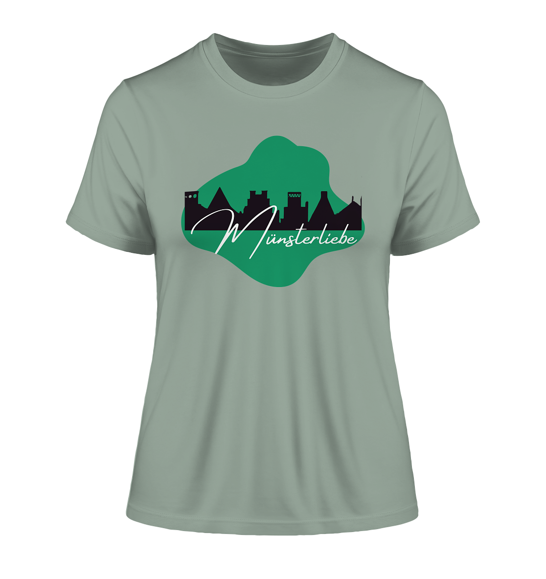 SKYLINEMÜNSTERLIEBE! - Fitted Ladies Organic Shirt