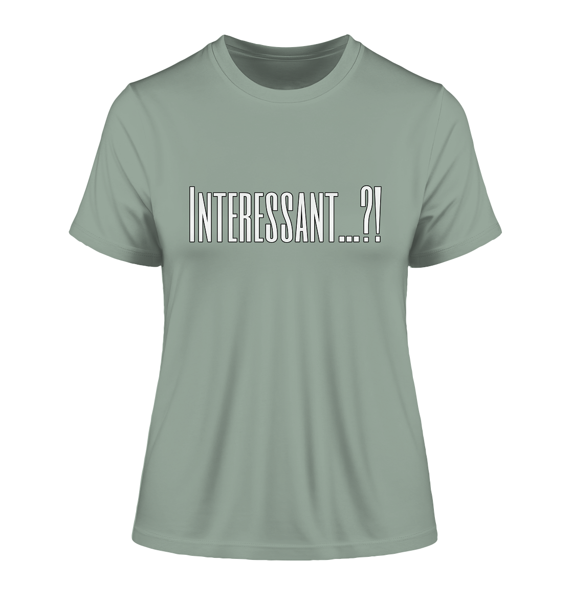 INTERESTING...? - Fitted Ladies Organic Shirt