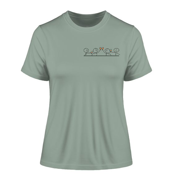 CREWLOVE! (Print) - Fitted Ladies Organic Shirt