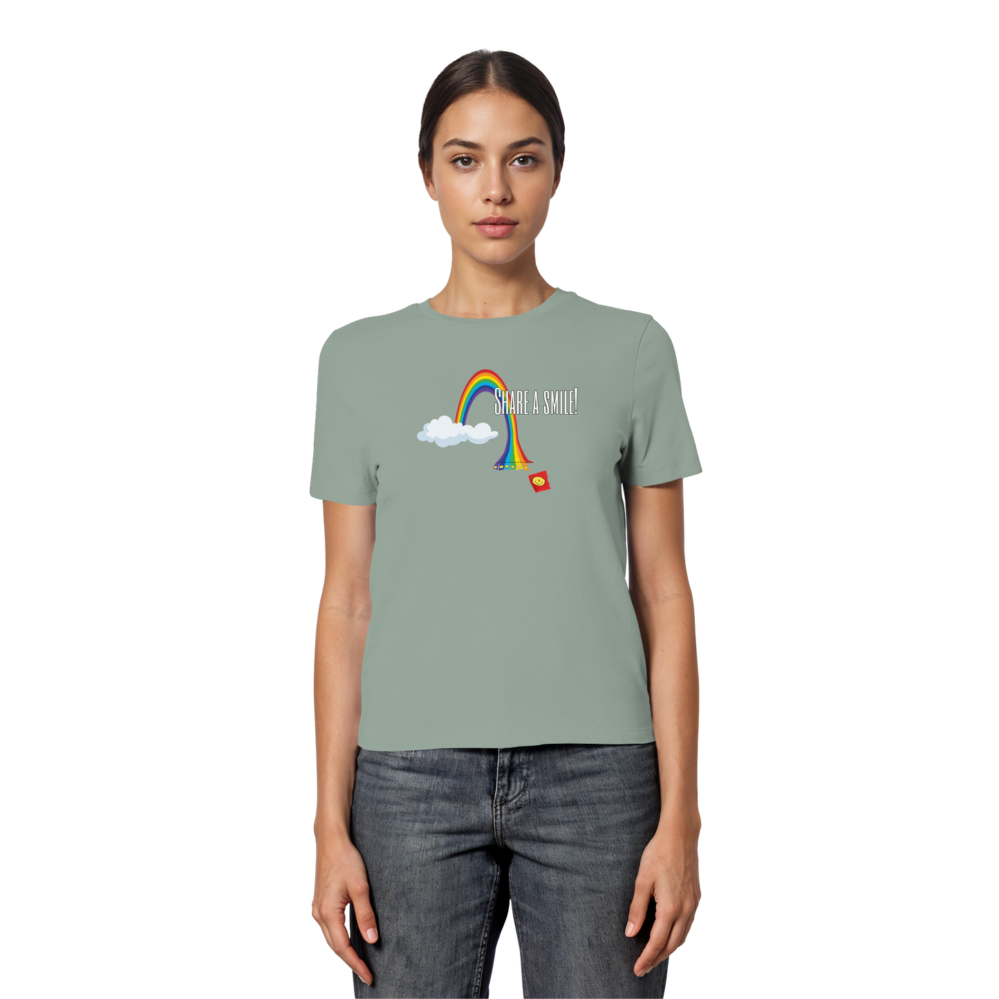SHAREASMILE! - Fitted Women's Organic Shirt