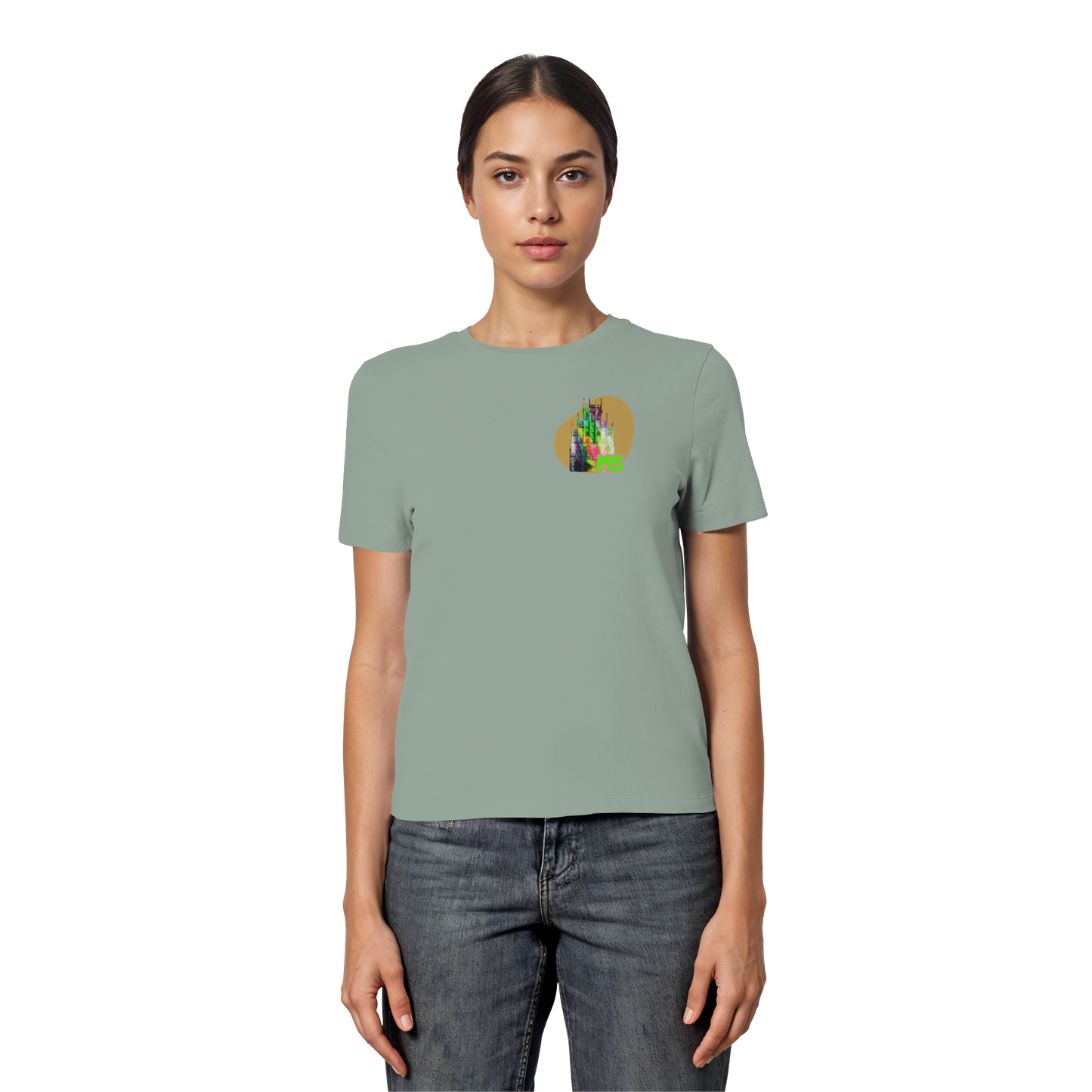 COLORFULTOWNHALL! - Fitted Ladies Organic Shirt