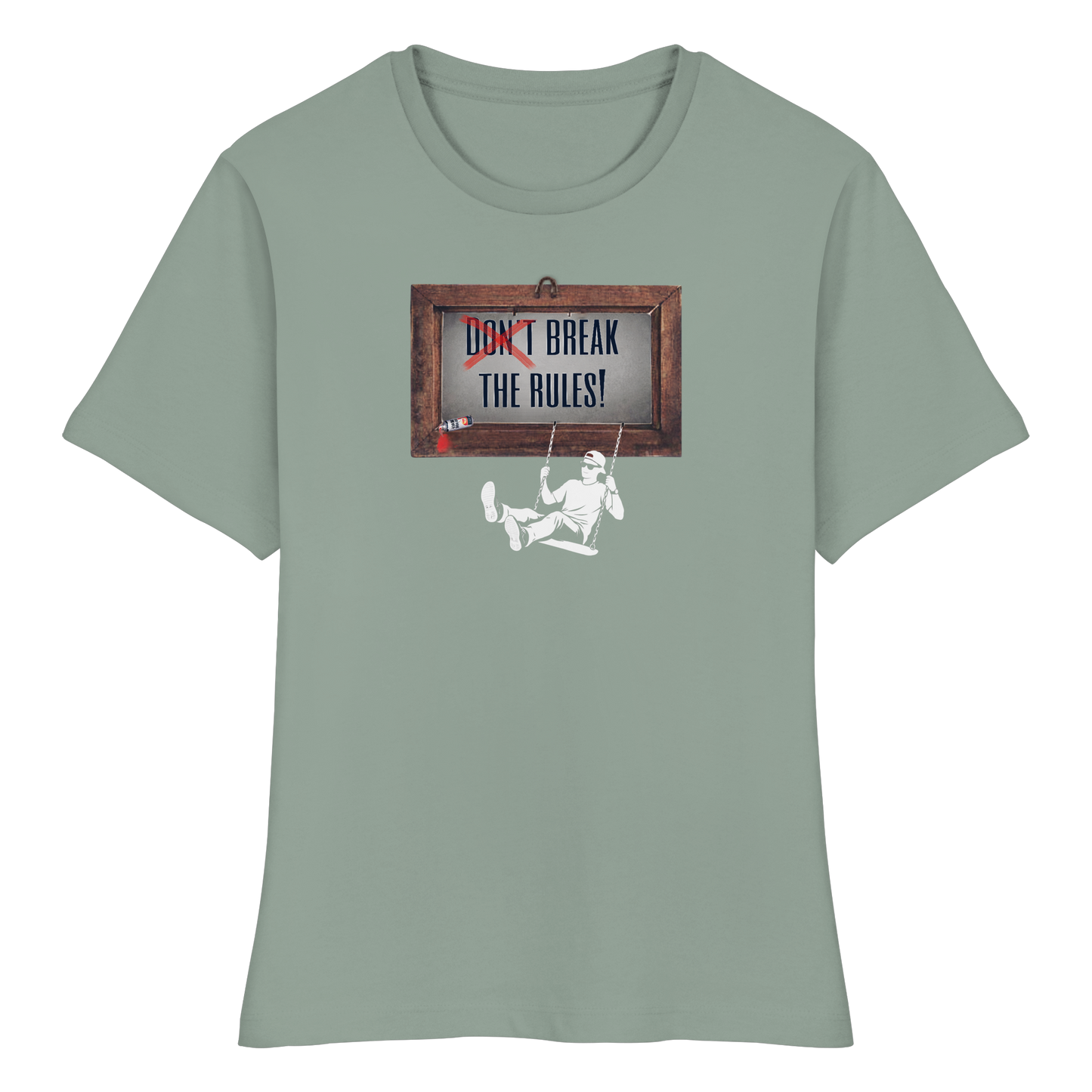 BREAKTHERULES! - Fitted Women's Organic T-Shirt
