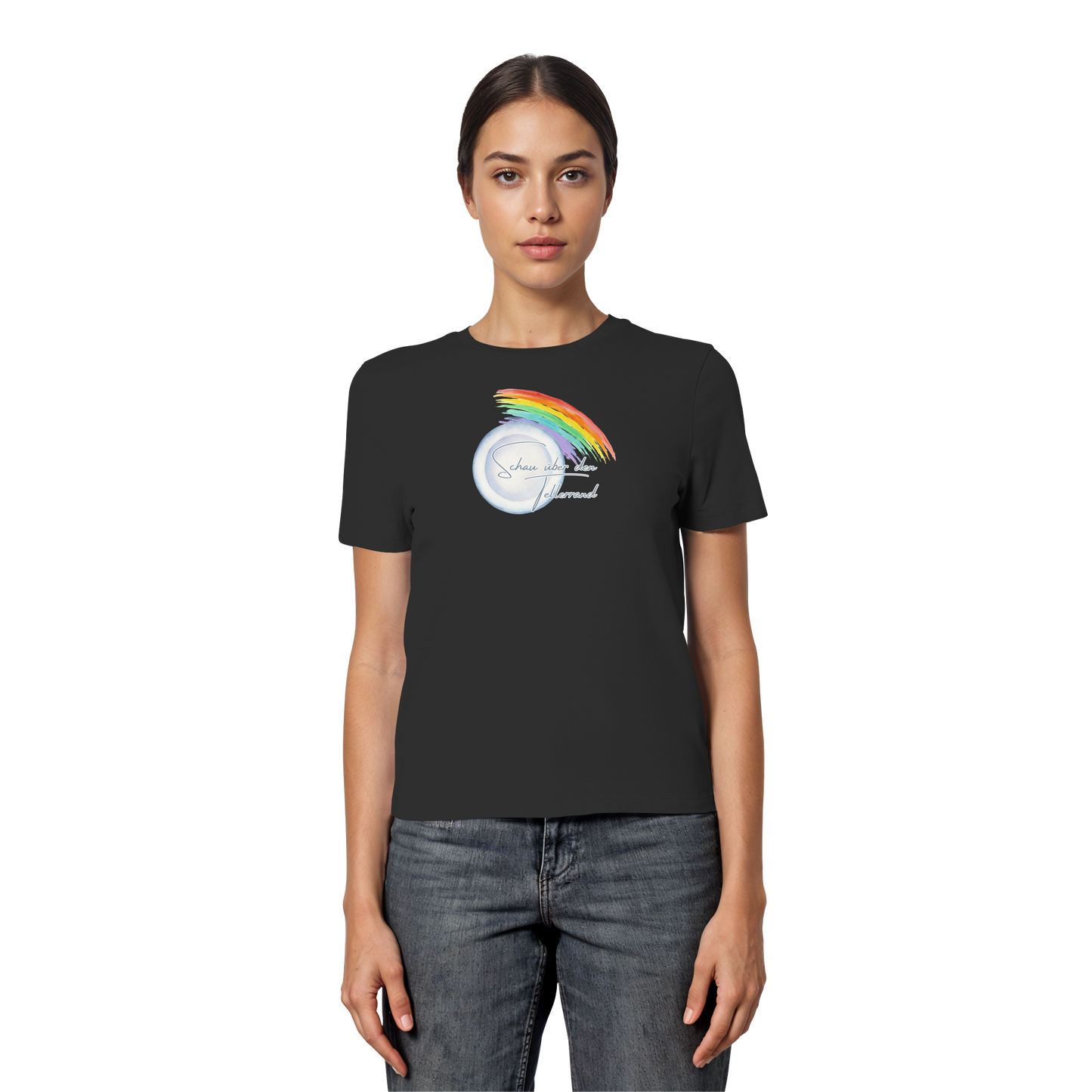 LOOK BEYOND YOUR OWN NOSE! - Fitted Ladies Organic Shirt
