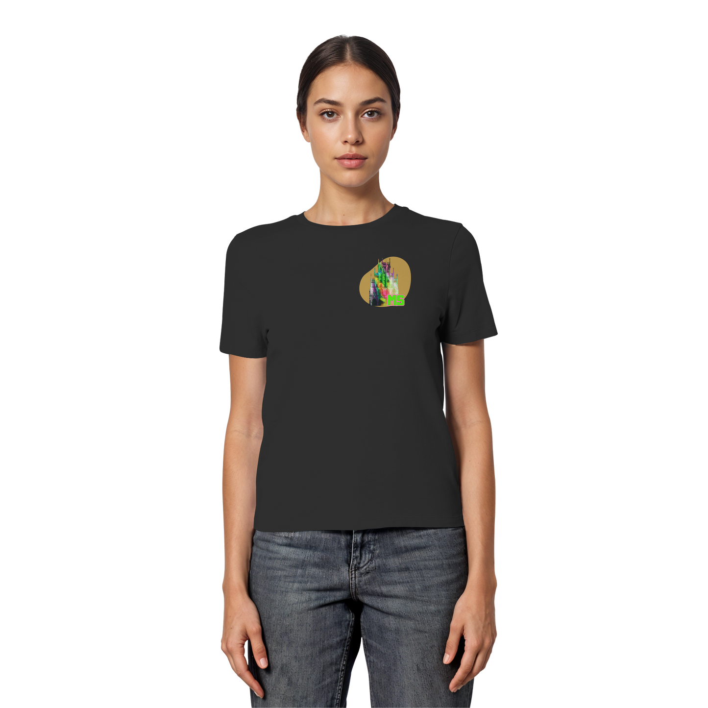 COLORFULTOWNHALL! - Fitted Ladies Organic Shirt