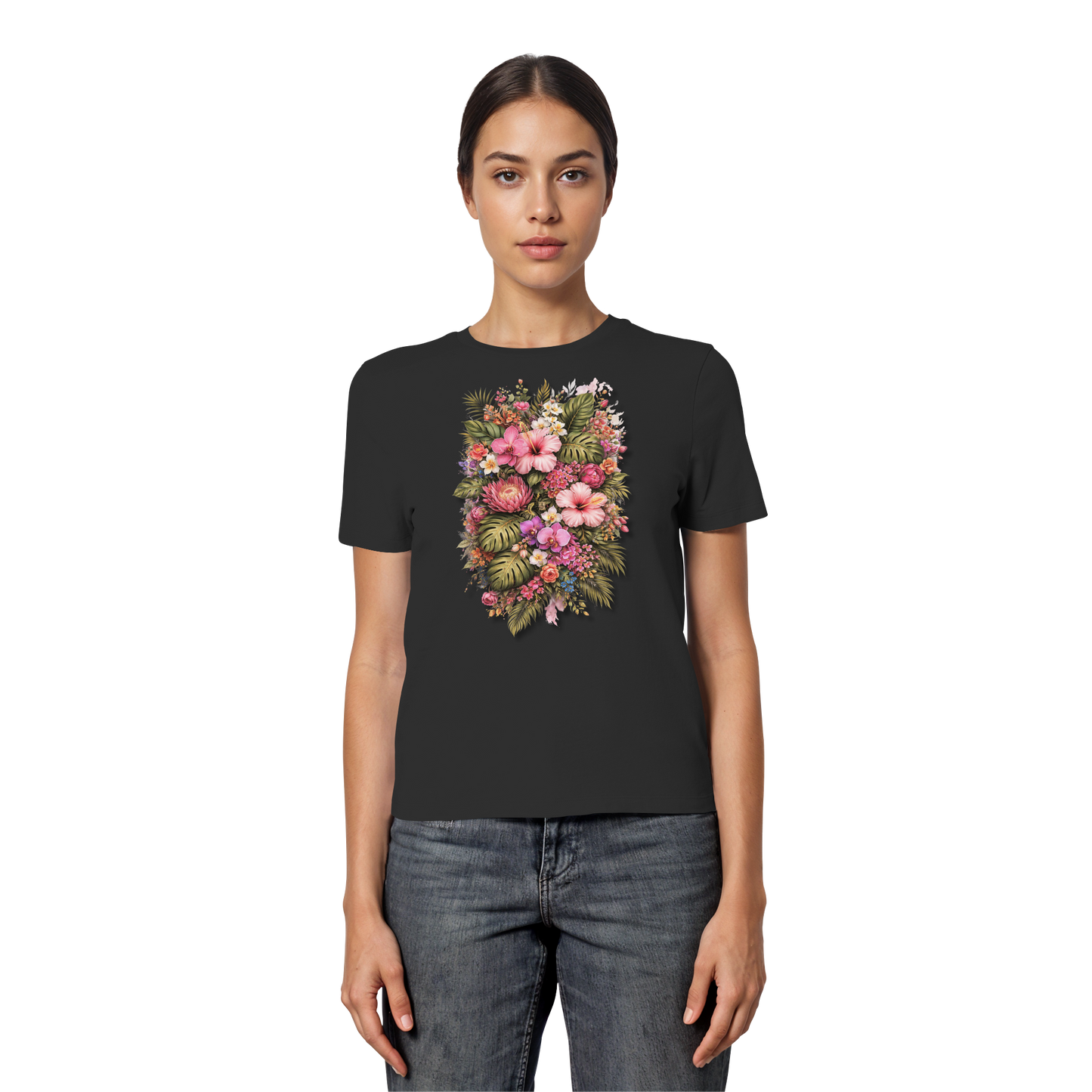 FLOWERPOWER! - Fitted Ladies Organic Shirt