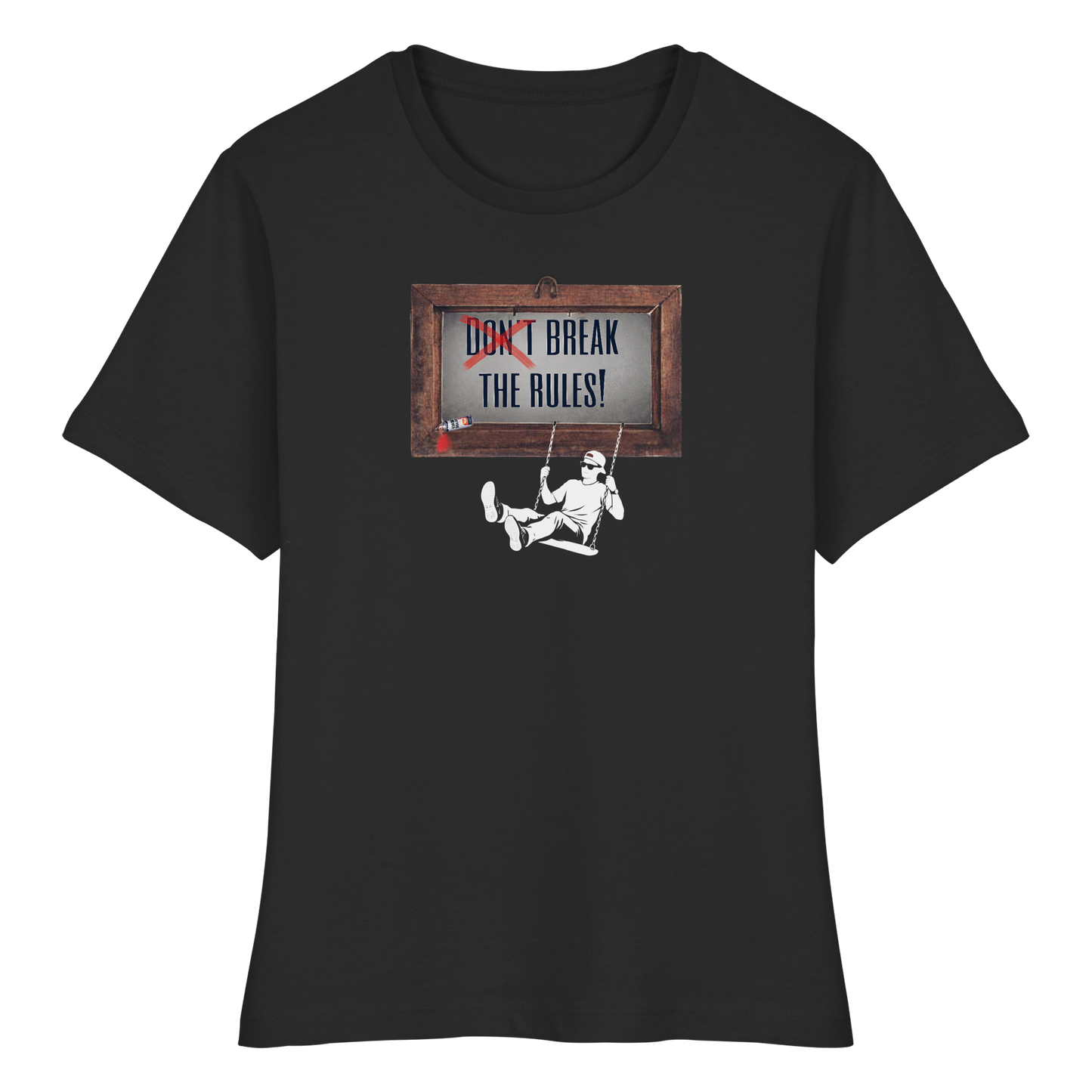 BREAKTHERULES! - Fitted Women's Organic T-Shirt