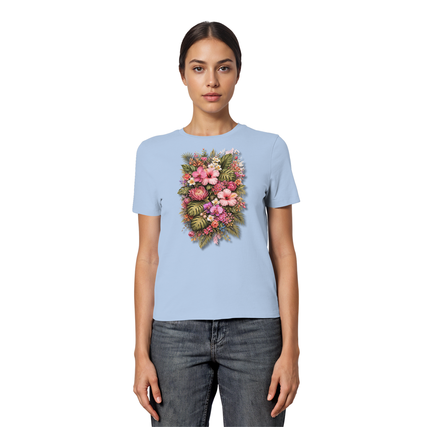 FLOWERPOWER! - Fitted Ladies Organic Shirt
