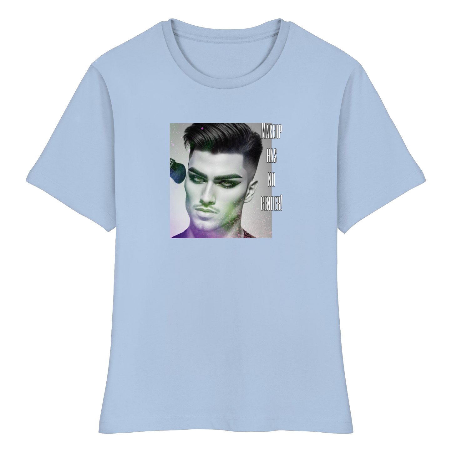 MAKEUPHASNOGENDER! - Fitted Women's Organic Shirt
