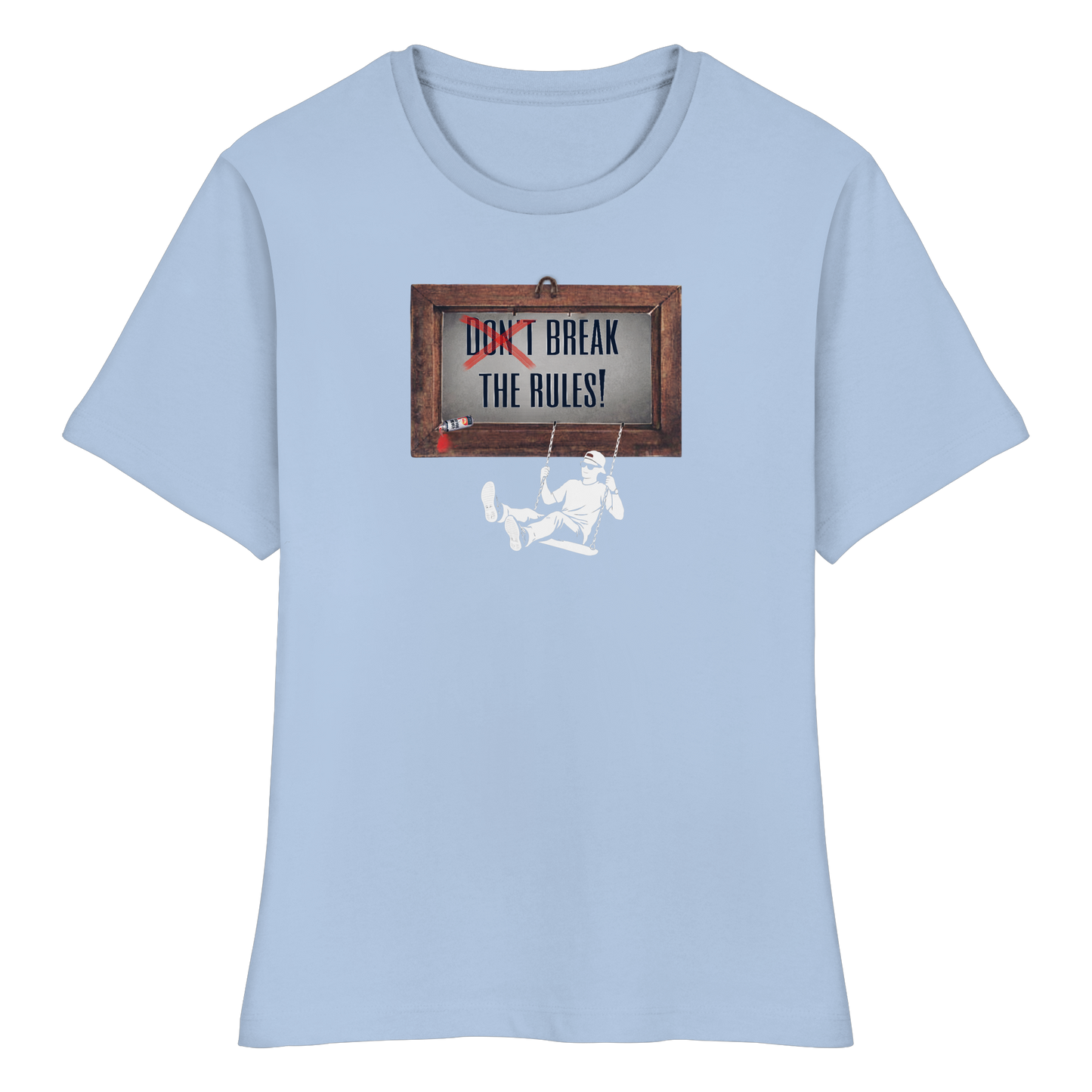 BREAKTHERULES! - Fitted Women's Organic T-Shirt