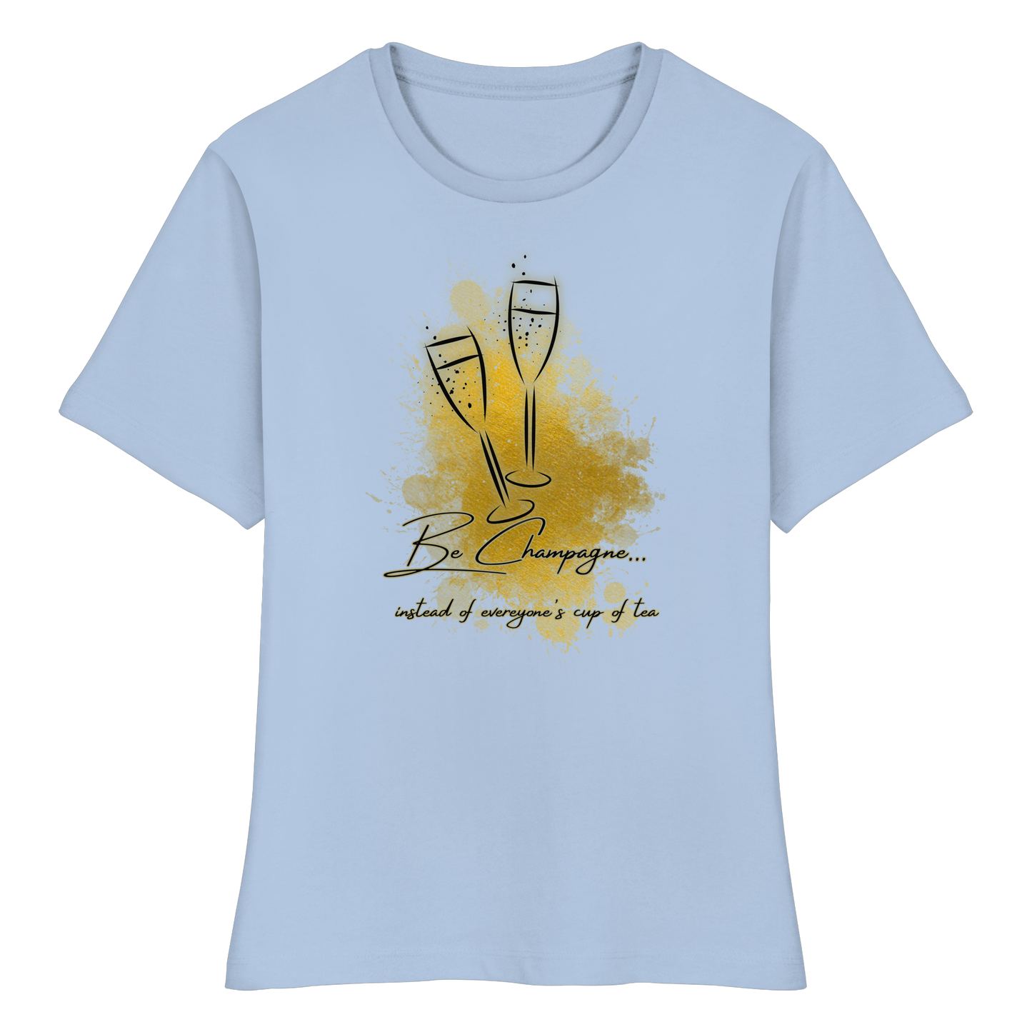 CHAMPAGNE! - Fitted Ladies Organic T-Shirt