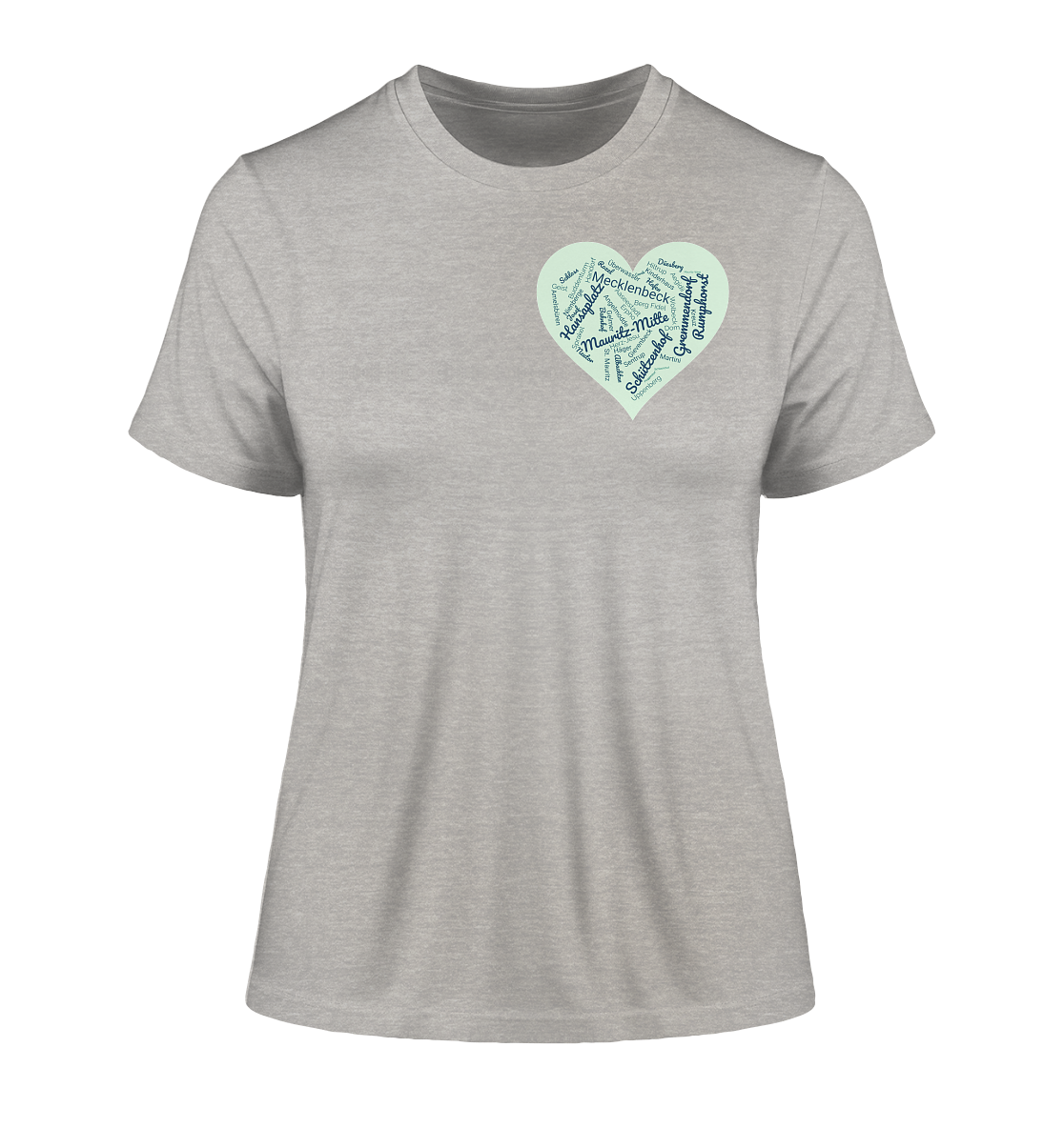 MÜNSTER HEART! - Fitted Ladies Organic Shirt