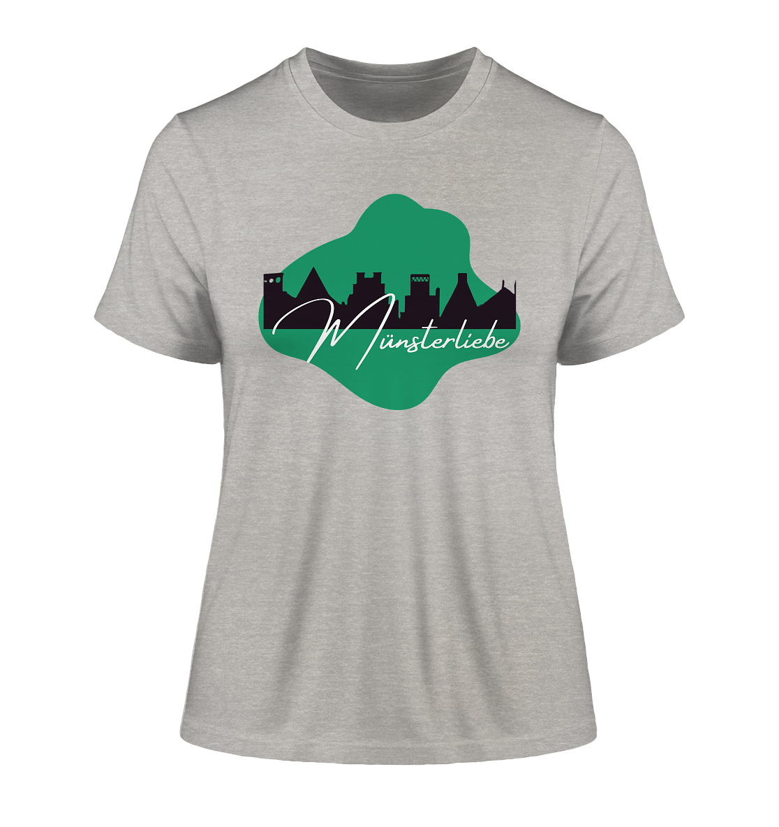 SKYLINEMÜNSTERLIEBE! - Fitted Ladies Organic Shirt